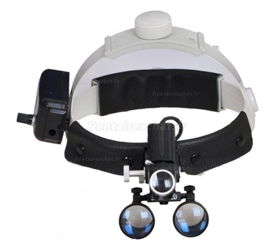 3.5X Bandeau dentaire loupes binoculaires médicales + LED lampe frontale