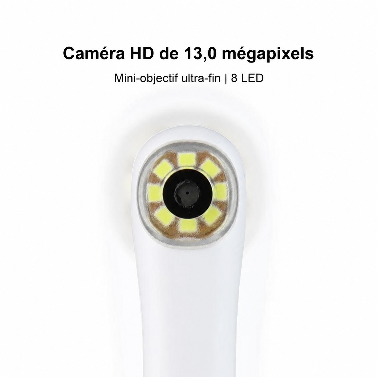 Cam&eacute;ra intra-orale dentaire sans fil MLG CF680, 1080p, avec 8 lumi&egrave;res LED