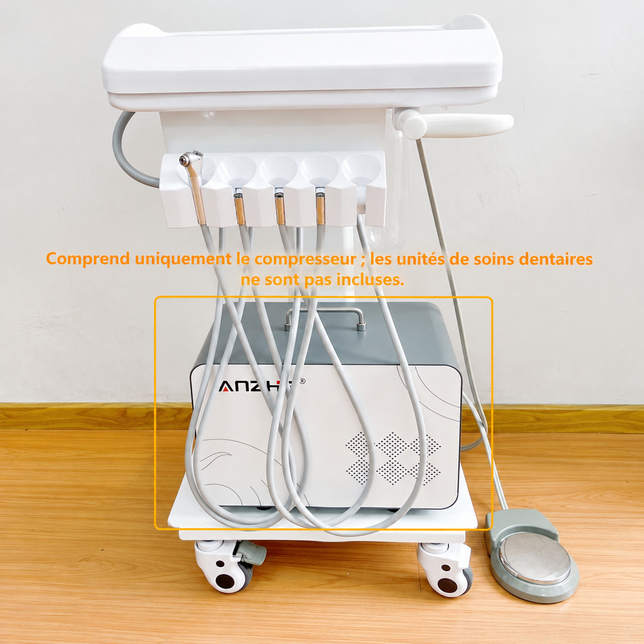 Compresseur d’air dentaire portable sans huile ANZHE AZ-AC01 550 W Compresseur d’air dentaire portable sans huile ANZHE AZ-AC01 550 W