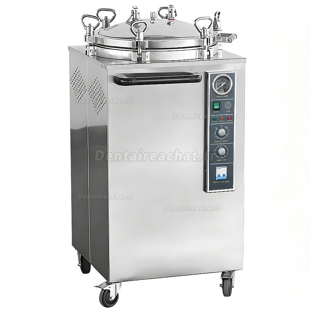 Autoclave dentaire vertical &agrave; vapeur sous pression (35 L / 50 L / 75 L / 100 L)