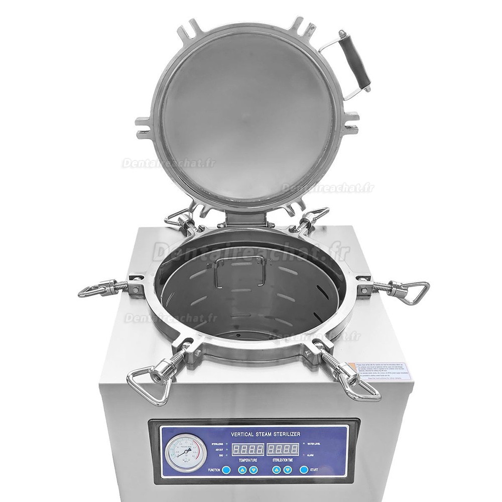 Autoclave dentaire vertical de 35 L, St&eacute;rilisateur &agrave; vapeur avec panneau de commande num&eacute;rique