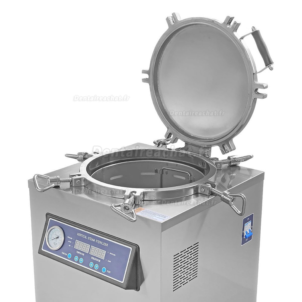 Autoclave dentaire vertical de 35 L, St&eacute;rilisateur &agrave; vapeur avec panneau de commande num&eacute;rique