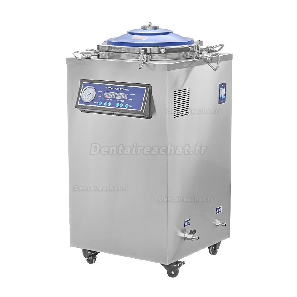 Autoclave dentaire vertical de 35 L, St&eacute;rilisateur &agrave; vapeur avec panneau de commande num&eacute;rique