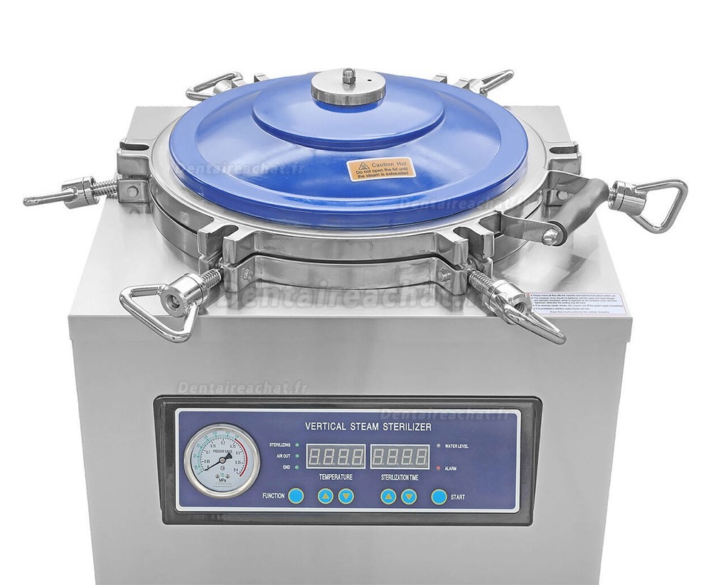 Autoclave dentaire vertical de 35 L, St&eacute;rilisateur &agrave; vapeur avec panneau de commande num&eacute;rique