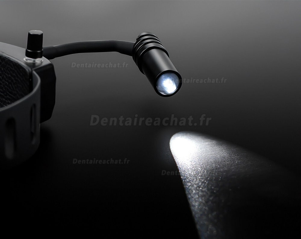 5W led lampe frontale dentaire ENT médical bandeau tête lumière lampe noir
