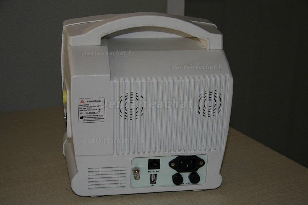 CONTEC® CMS6800 Moniteur multiparamétrique 8″Ecran Tactile (empérature, Respiration, Fréquence de pouls, NIBP, SpO2, ECG)