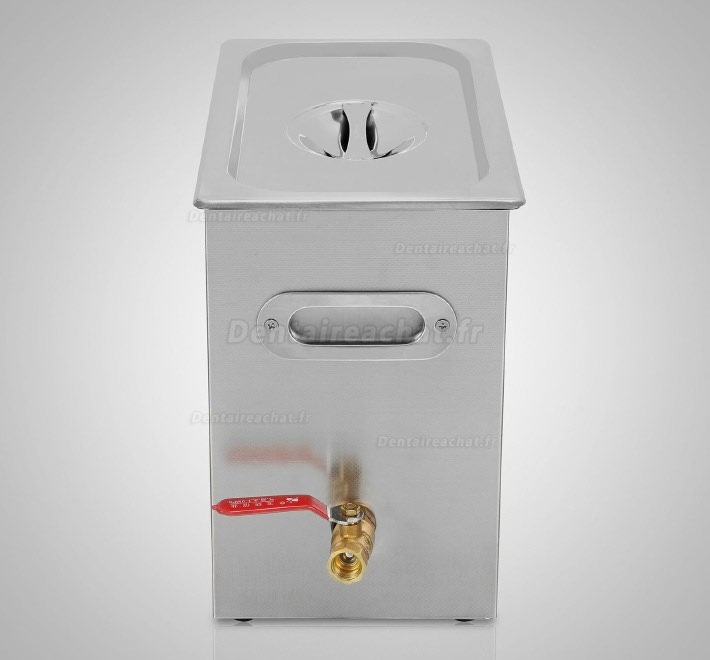 6L Nettoyeur à ultrasons acier inoxydable avec fonction de chauffage et minuteur