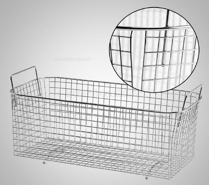 6L Nettoyeur à ultrasons acier inoxydable avec fonction de chauffage et minuteur