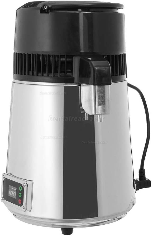 4L Distillateur Countertop 750W Panneau numérique de température réglable, Filtre en Acier Inoxydable Purificateur