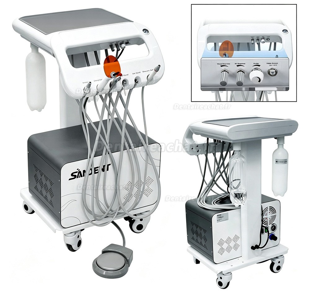 Cart dentaire autonome ANZHI AZ-AP302D avec compresseur d'air intégré Cart dentaire autonome ANZHI AZ-AP302D avec compresseur d'air intégré