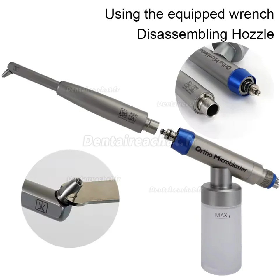 Micro sableuse dentaire dentaire à l'oxyde d'aluminium 4 trous