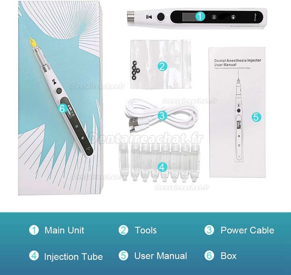 Seringue anesthesie dentaire electrique stylo d'anesthésie indolore dentaire