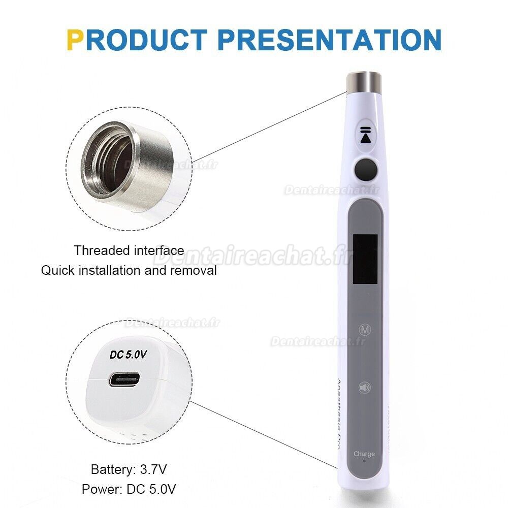 Seringue anesthesie dentaire electrique stylo d'anesthésie indolore dentaire