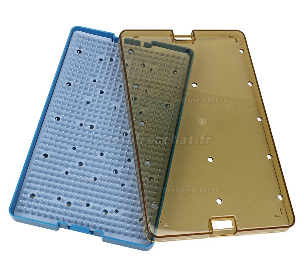 Lot de 3 plateaux de st&eacute;rilisation dentaires autoclavables &ndash; Bo&icirc;te de d&eacute;sinfection en silicone