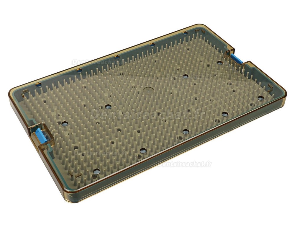 Lot de 3 plateaux de st&eacute;rilisation dentaires autoclavables &ndash; Bo&icirc;te de d&eacute;sinfection en silicone