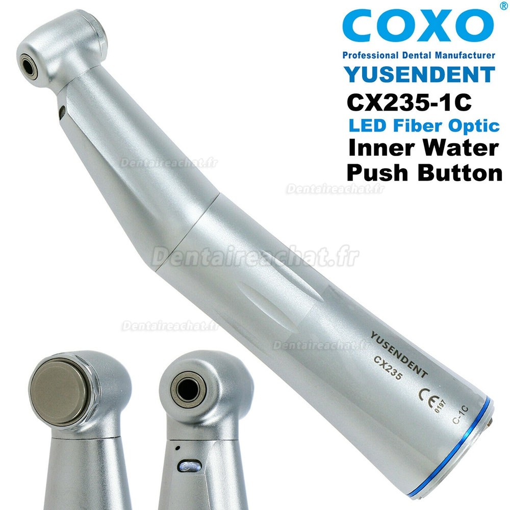 YUSENDENT® C-Puma led fibre optique électrique micromoteur dentaire + CX235 C-1C 1:1 fibre optique contre-angle