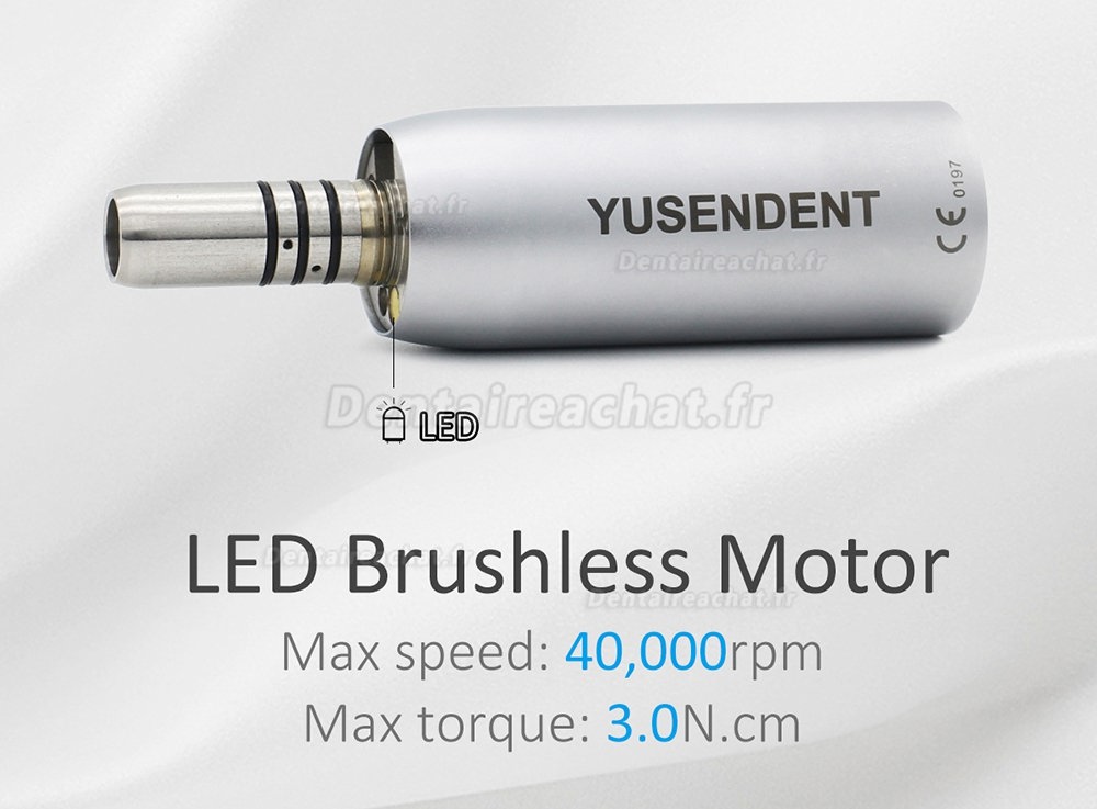 YUSENDENT C-PUMA INT+ dentaire intégré micro moteur électrique+ CX235C7-1 1: 5 fibre optique contre-angle