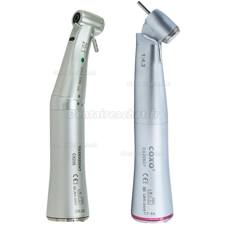 Moteur d'implants dentaires / Physiodispenseur dentaire Coxo C-Sailor S1 avec contre-angle CX235C7-3S et CX235C6-22
