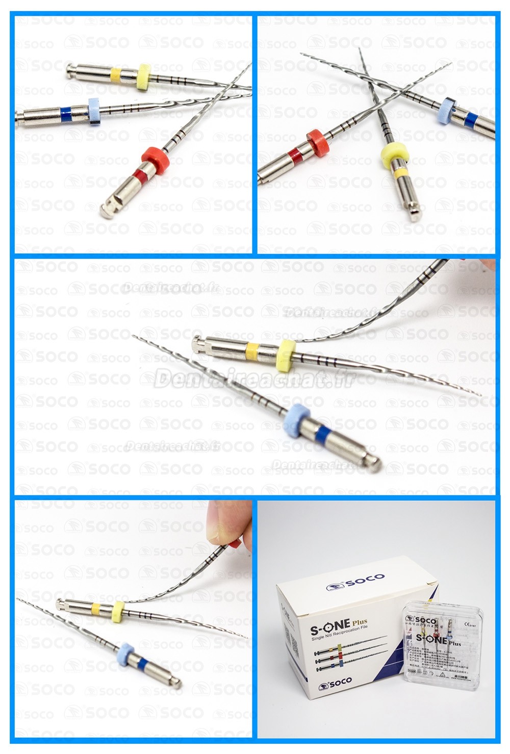 COXO SOCO SC Rotation Avant Simple limes NiTi dentaires