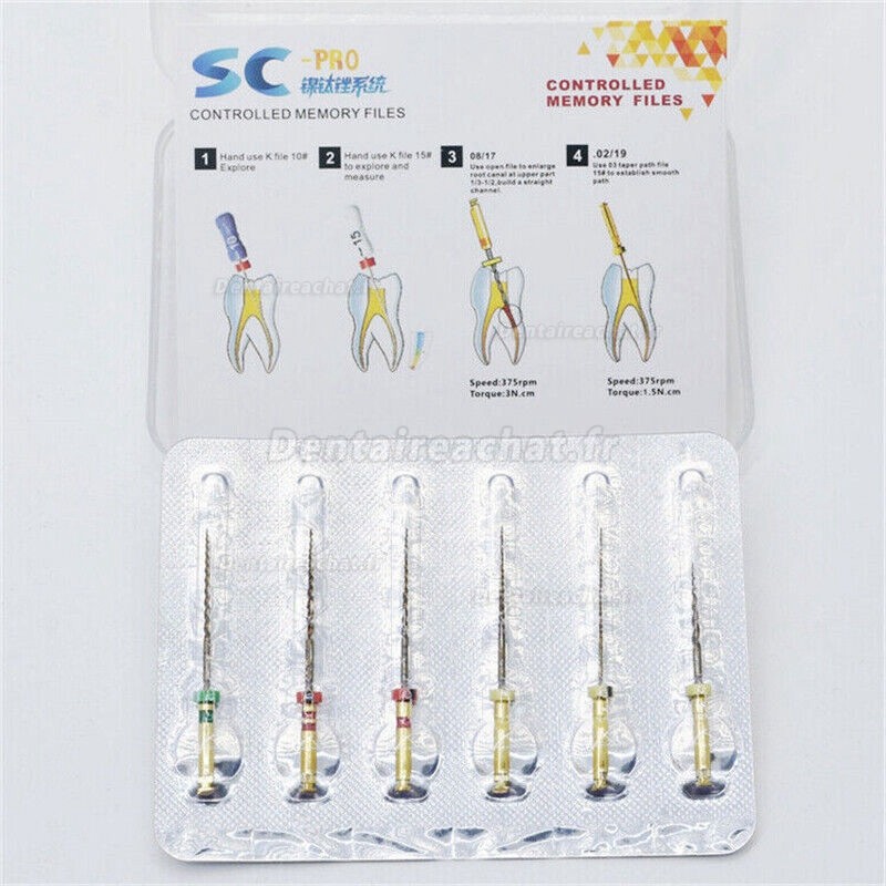 COXO SOCO SC-PRO limes niti lime endodontiques dentaires 21/25/31mm mixte