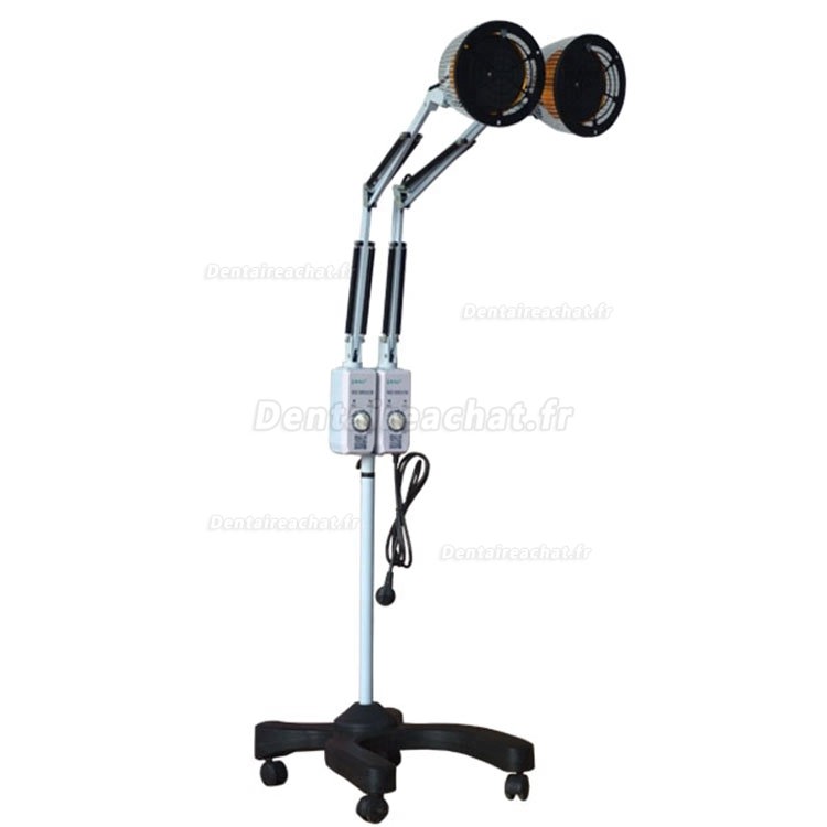 Bozhihan CQ-26 500W Lampe Tdp Infrarouge Medicale - Doublé Tête Luminothérapie Lampe