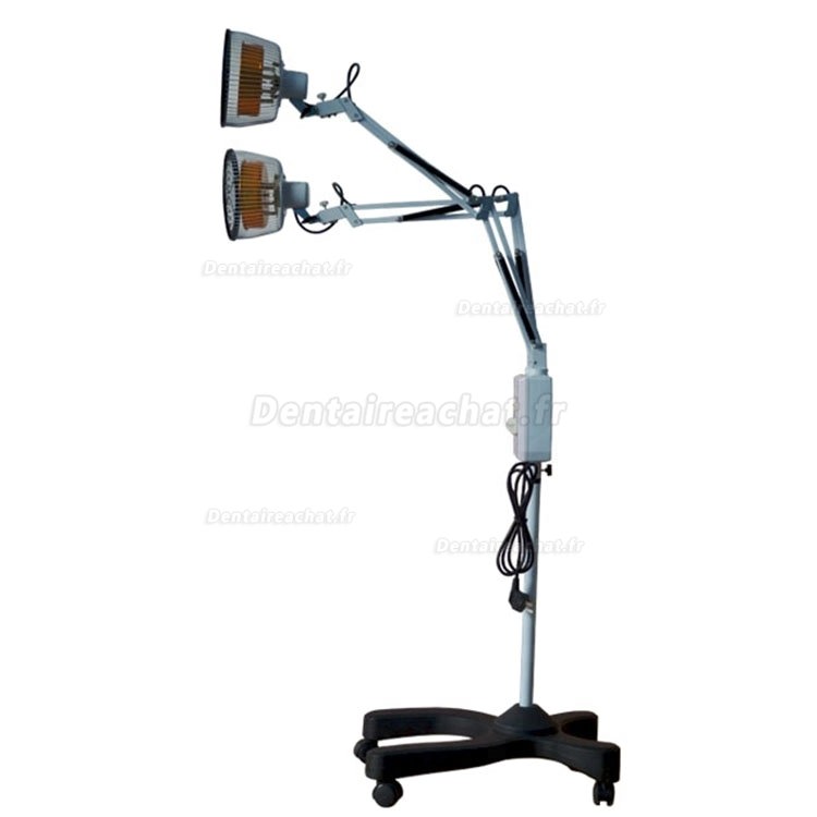 Bozhihan CQ-26 500W Lampe Tdp Infrarouge Medicale - Doublé Tête Luminothérapie Lampe