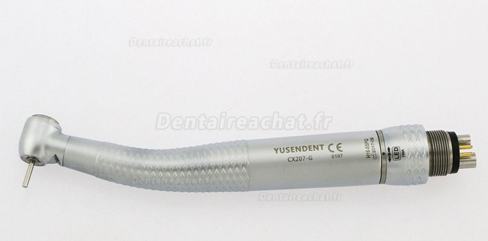 YUSENDENT® CX207-GS-SPQ turbine dentaire tête standard avec lumiere avec raccord rapide compatible sirona