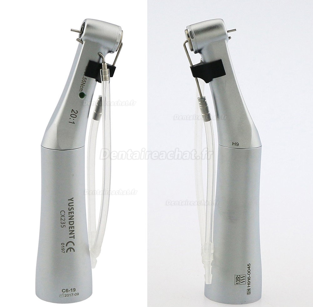 YUSENDENT CX235 C6-19 Contre-angle implant 20:1 spray externe avec lumiere fraise Ø2.35mm