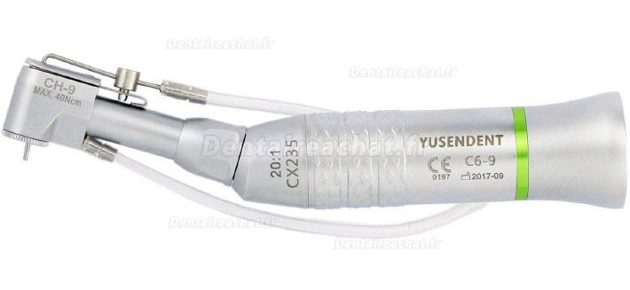 YUSENDENT® CX235 C6-9 Contre-angle implant ratio 20:1 fraise Ø2.35mm spray externe type loquet