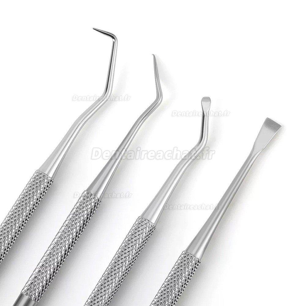 Kit de 6 outils de dentiste, Kit d'outils de nettoyage et de blanchiment dentaires