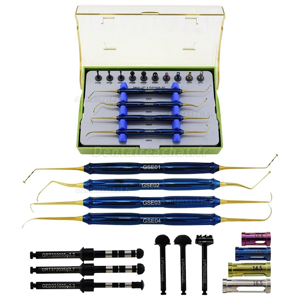 Kit instruments pour sinus lift / kit dask sinus lift