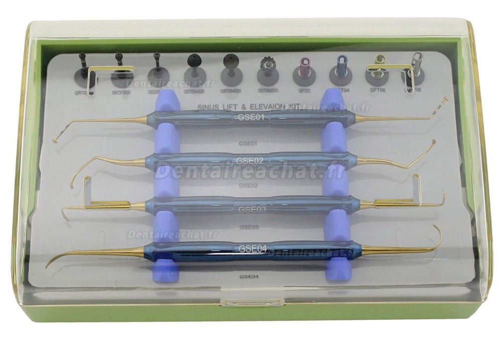 Kit instruments pour sinus lift / kit dask sinus lift