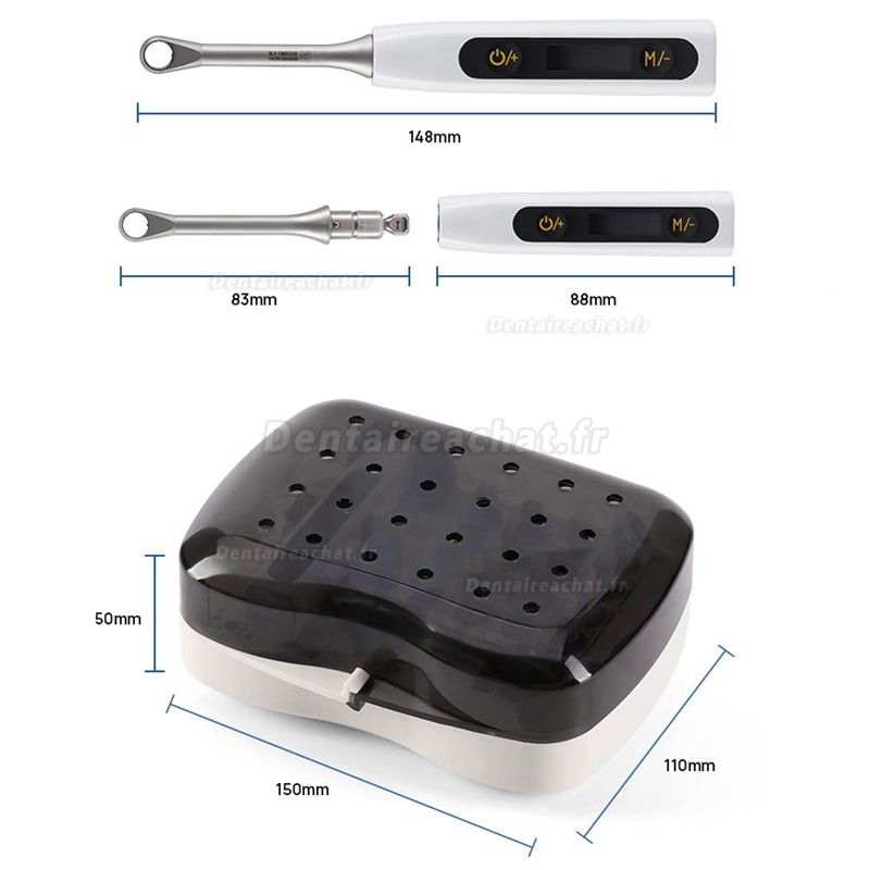 Clé à cliquet dynamométrique universelle pour implant dentaire avec dynamomètre électrique