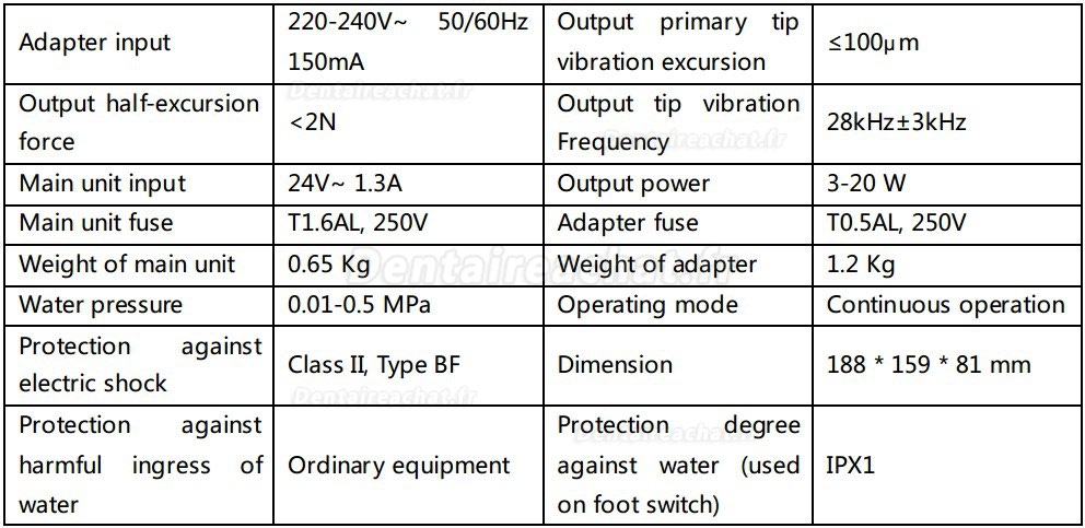 Woodpecker® DTE D5 LED Détartreur ultrasonique avec lumiere compatible SATELEC/NSK