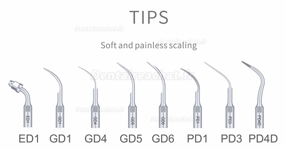 Woodpecker® DTE D7 Détartreurs ultrasoniques dentaires sans lumiere conpatible SATELEC/NSK