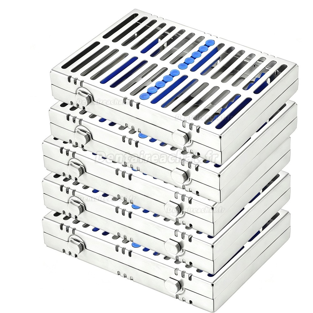Cassette de stérilisation dentaire 5 pièces (une cassette peut contenir 10 instruments dentaires) Cassette de stérilisation dentaire 5 pièces (une cassette peut contenir 10 instruments dentaires)