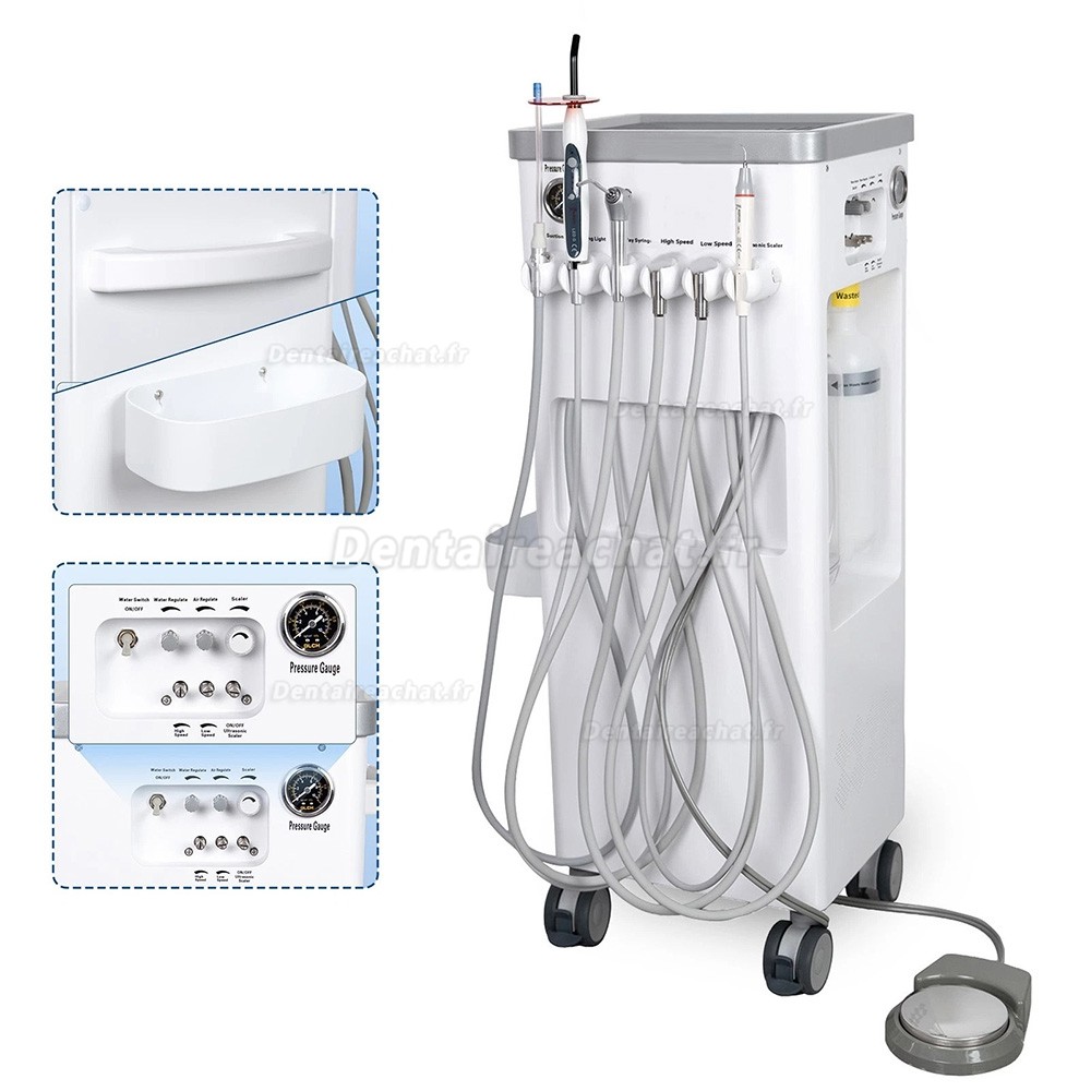Unit&eacute; mobile (cart) dentiste ANZHI AZ-202-2 avec compresseur d'air et d&eacute;tartreur &agrave; ultrasons