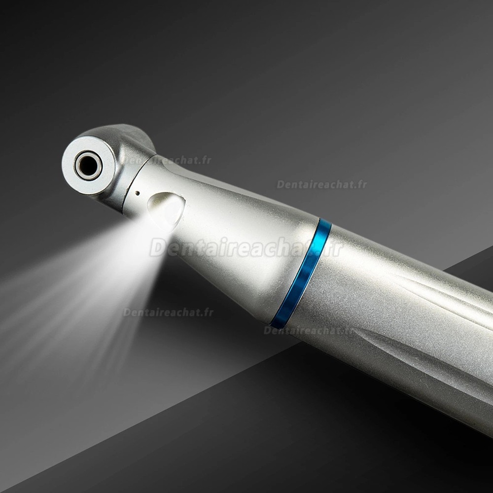 Contre-angle bague bule dentaire à irrigation interne, avec générateur LED intégré (type E) Contre-angle bague bule dentaire à irrigation interne, avec générateur LED intégré (type E)