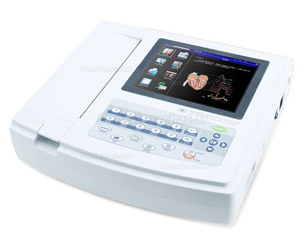 CONTEC® ECG-1200G Moniteur électrocardiographe numérique 12 canaux