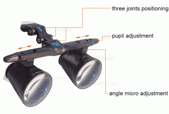 KWS® FD-501G loupe binoculaire chirurgicale (distance interpupillaire réglable)