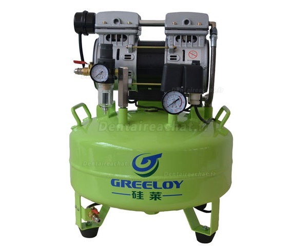 Greeloy® GA-61 Compresseur dentaire silencieux sans huile 240 litres 600W