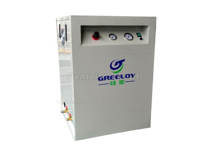 Greeloy® GA-81XY Compresseur dentaire sans huile 40L avec dessicateur d’air e cabinet silencieux