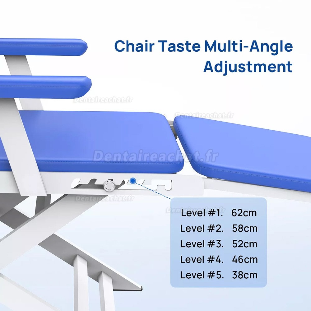 Fauteuil dentaire portable pliable / Fauteuil dentaire mobile avec lampe LED et plateau dentaire