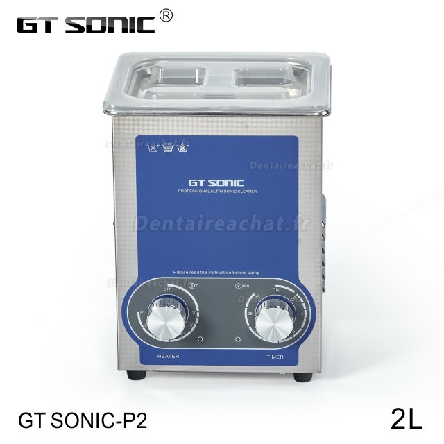 GT SONIC série P Nettoyeur à ultrasons à réglage de puissance 2-27L 100-500W avec fonction de chauffage