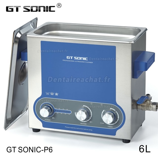 GT SONIC série P Nettoyeur à ultrasons à réglage de puissance 2-27L 100-500W avec fonction de chauffage