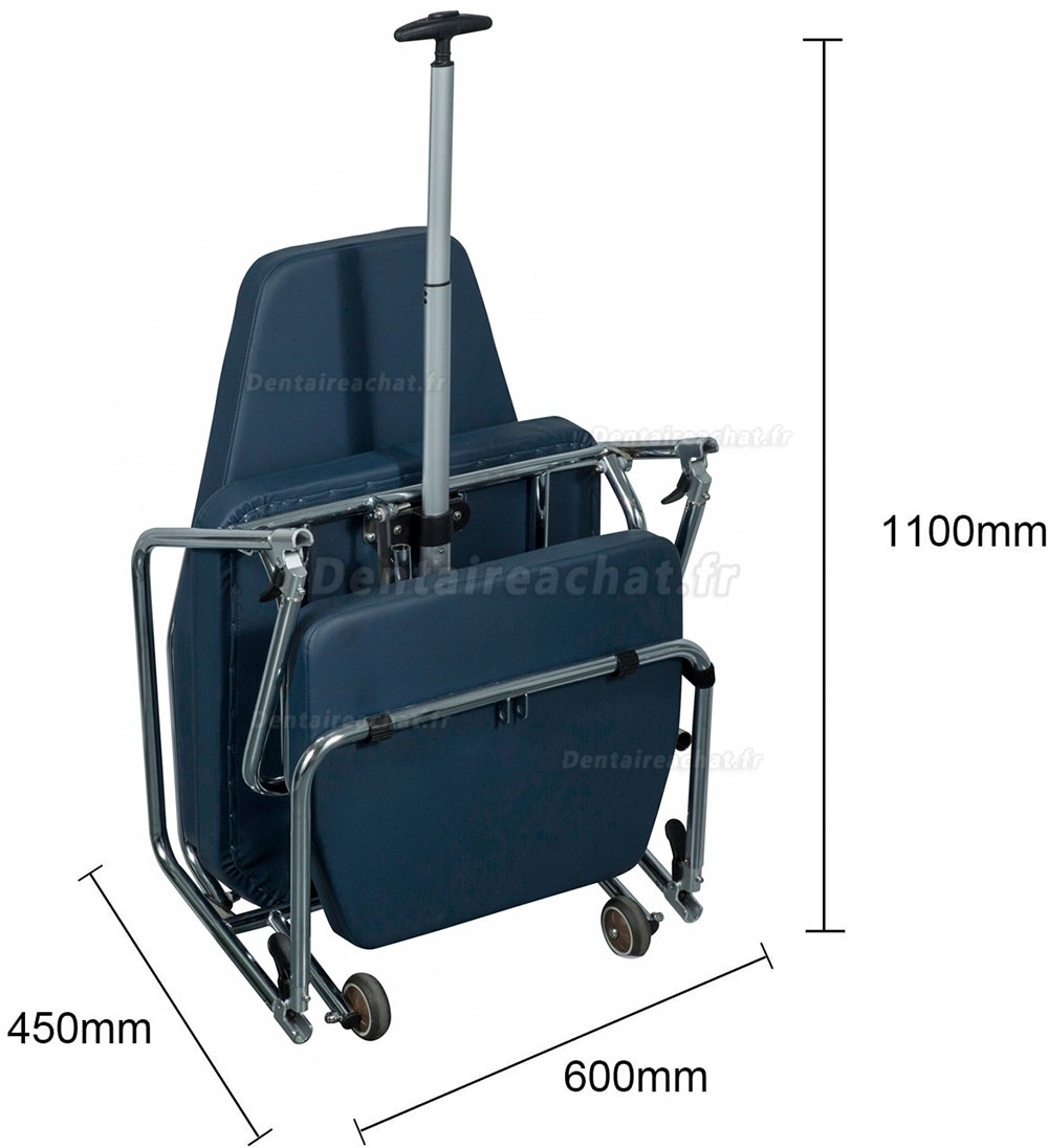 Greeloy GU-P101 Fauteuil dentaire portable pliable réglable + Greeloy GU-P103 tabourets pliants portables pour dentiste