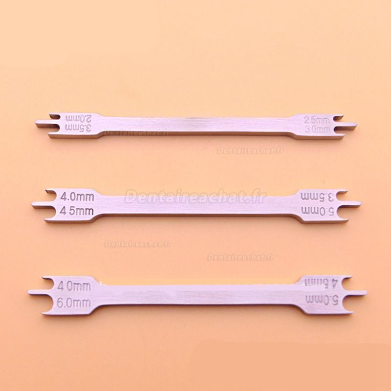 Orthodontiques dentaire Positionnement fixation Jauge de hauteur Type de mèche