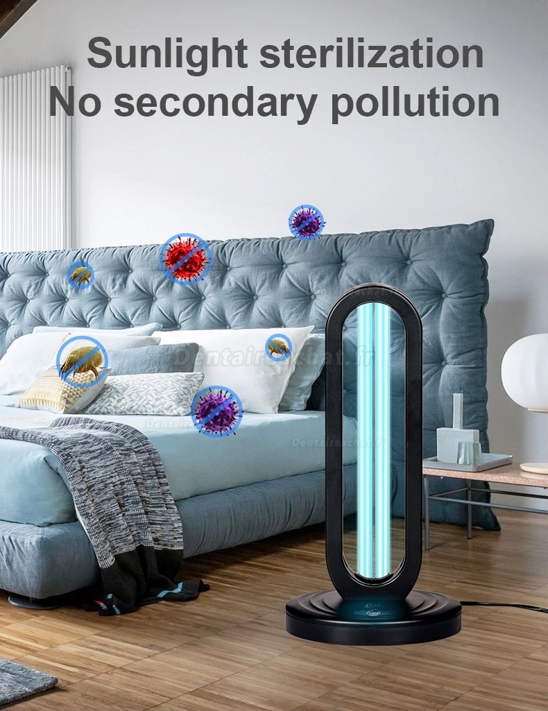 38W UV+ Ozone Stérilisateur Lampe Désinfection Sterilisation UVC Lumière +Télécommande