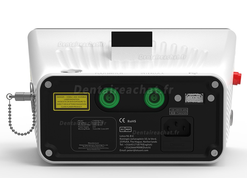Système laser diode dentaire multi-longueurs d'onde Gigaalaser Cheese Plus CP13G (635 nm + 445 nm + 1064 nm) Système laser diode dentaire multi-longueurs d'onde Gigaalaser Cheese Plus CP13G (635 nm + 445 nm + 1064 nm)