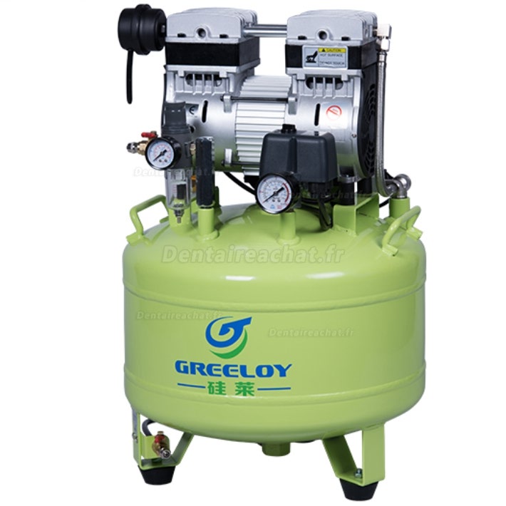Greeloy® GA-81 compresseur dentaire silencieux sans huile 40 Litres 800W